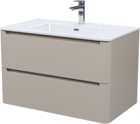 Тумба с раковиной IDDIS Edifice 80 подвесная, капучино, раковина 0108000i28