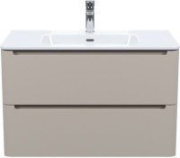 Тумба с раковиной IDDIS Edifice 80 подвесная, капучино, раковина 0108000i28