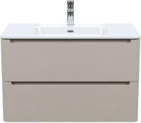 Тумба с раковиной IDDIS Edifice 80 подвесная, капучино, раковина 0108000i28