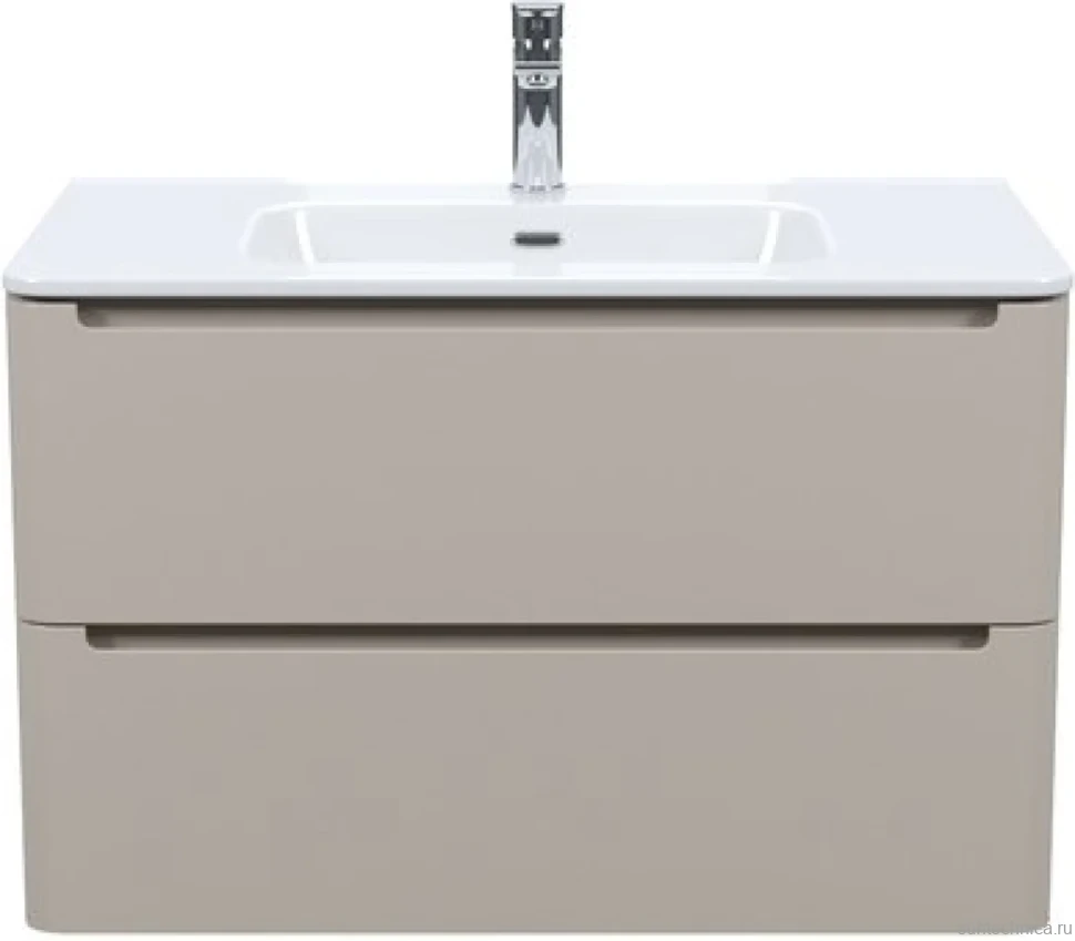 Тумба с раковиной IDDIS Edifice 80 подвесная, капучино, раковина 0108000i28