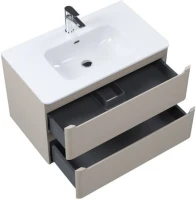 Тумба с раковиной IDDIS Edifice 80 подвесная, капучино, раковина 0108000i28