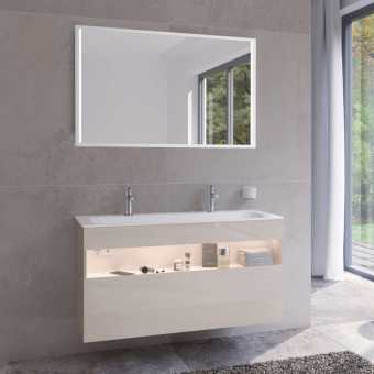 Мебель для ванной Keuco Stageline 32882 120 см, с подсветкой, розеткой и точкой зарядки USB и USB-C, кашемир