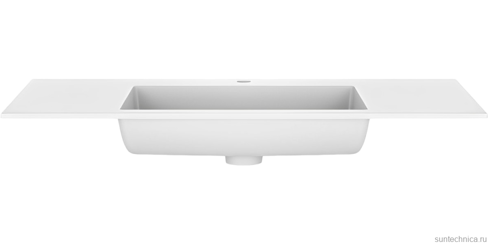 Мебель для ванной комнаты Vincea Chiara 100, камень, с белой раковиной