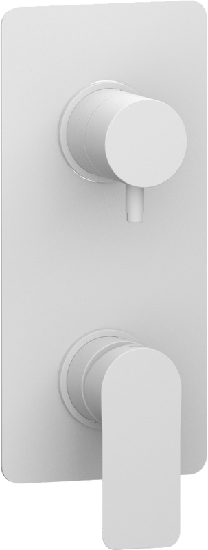 Встраиваемый смеситель для душа и ванны Remer Infinity I92KBBO белый матовый