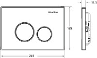Кнопка смыва Allen Brau Priority 9.20001.31 черная матовая