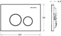 Кнопка смыва Allen Brau Priority 9.20001.31 черная матовая Кнопка смыва Allen Brau Priority 9.20001.31 черная матовая