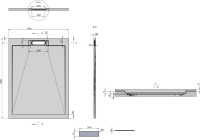 Поддон для душа Vincea VST-4SRL9012A 120x90 антрацит, с сифоном Поддон для душа Vincea VST-4SRL9012A 120x90 антрацит, с сифоном