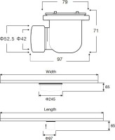 Поддон для душа Vincea VST-4SRL9012A 120x90 антрацит, с сифоном Поддон для душа Vincea VST-4SRL9012A 120x90 антрацит, с сифоном