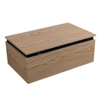 Тумба с раковиной Cezares Slider 80 подвесная, 2 ящика, дуб тангент