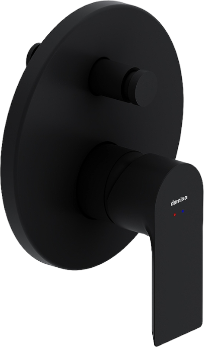 Встраиваемый смеситель для душа и ванны Damixa Apollo 477100300 С ВНУТРЕННЕЙ ЧАСТЬЮ, матовый черный