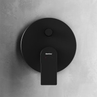 Встраиваемый смеситель для душа и ванны Damixa Apollo 477100300 С ВНУТРЕННЕЙ ЧАСТЬЮ, матовый черный