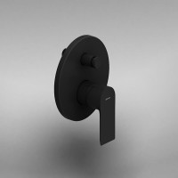 Встраиваемый смеситель для душа и ванны Damixa Apollo 477100300 С ВНУТРЕННЕЙ ЧАСТЬЮ, матовый черный