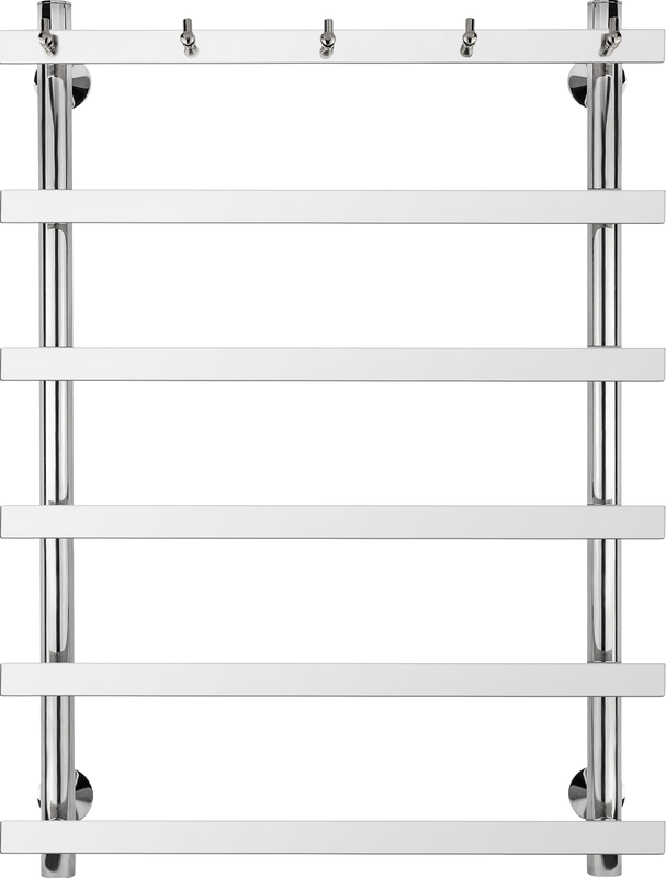 Полотенцесушитель водяной Secado Понтида 1 К 80x60 см, хром, лесенка