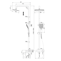 Душевая стойка Grossman Alba 500.K35.06.100/000 Душевая стойка Grossman Alba 500.K35.06.100/000