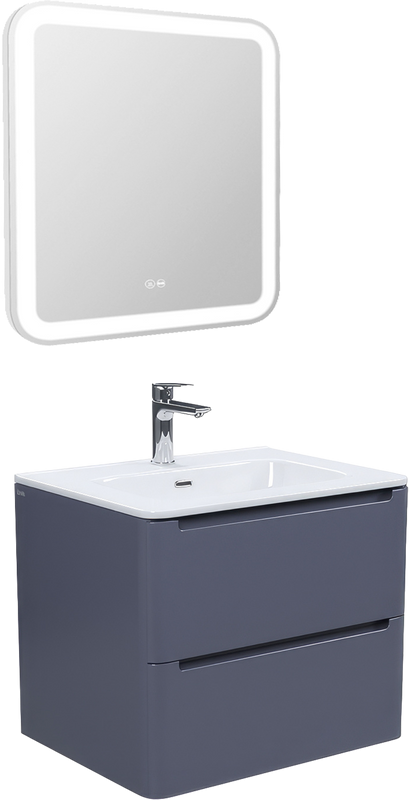 Мебель для ванной комнаты IDDIS Edifice 60 подвесная, темно-серая