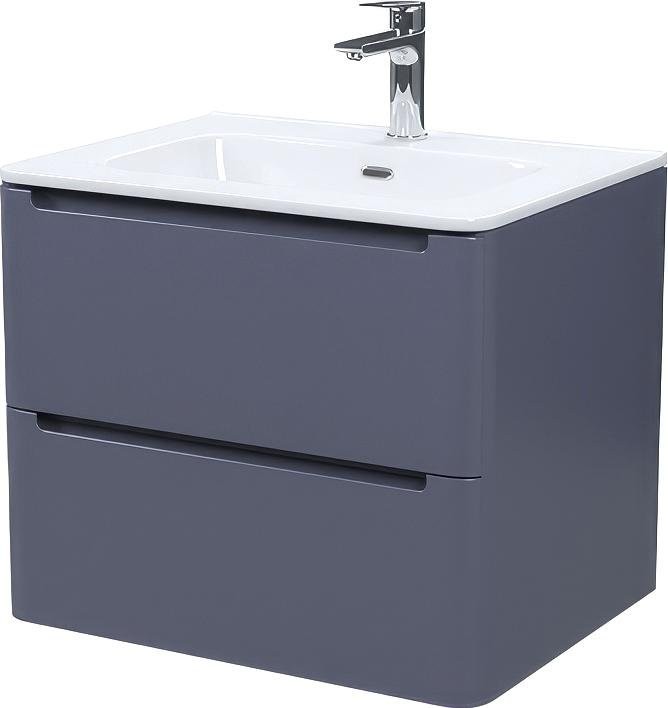 Мебель для ванной комнаты IDDIS Edifice 60 подвесная, темно-серая