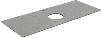 Консоль с раковиной KERAMA MARAZZI Plaza Next 120 подвесная, с раковиной PLR.wb.55.02, черная матовая, серый камень