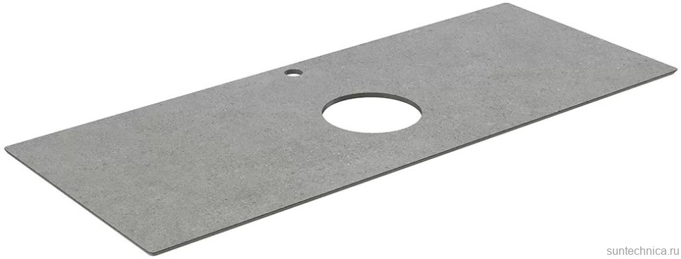 Консоль с раковиной KERAMA MARAZZI Plaza Next 120 подвесная, с раковиной PLR.wb.55.02, черная матовая, серый камень