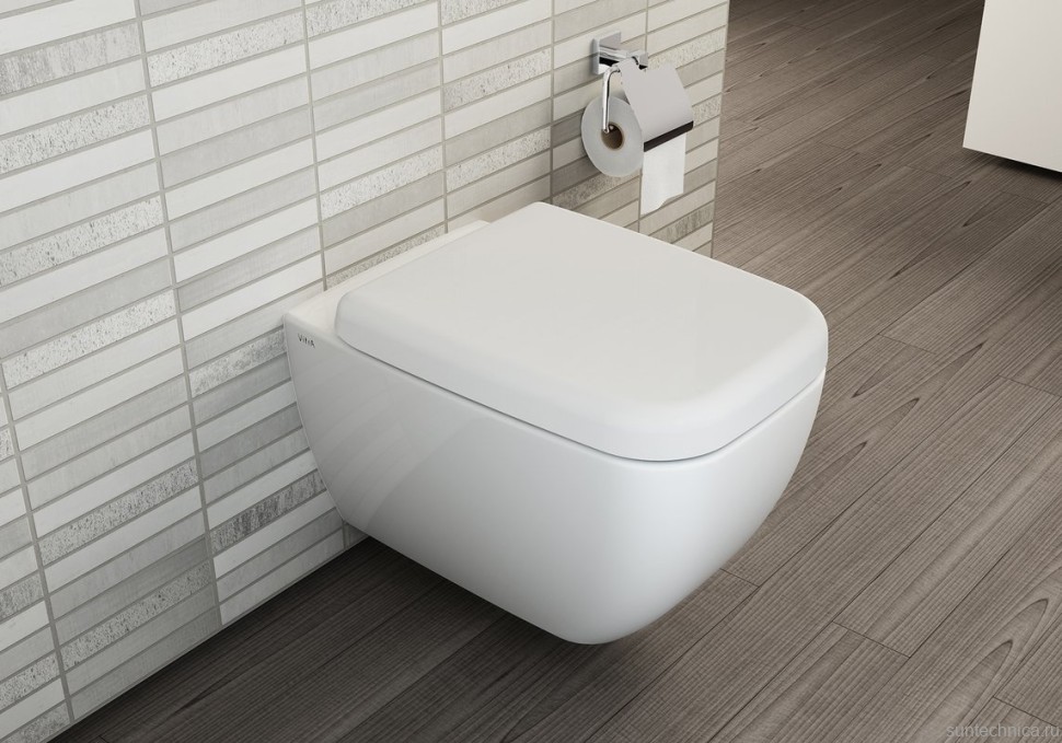 Унитаз подвесной VitrA Shift 7742B003-0075 с микролифтом + Крышка-сиденье VitrA Shift 91-003-009 с микролифтом, петли хром