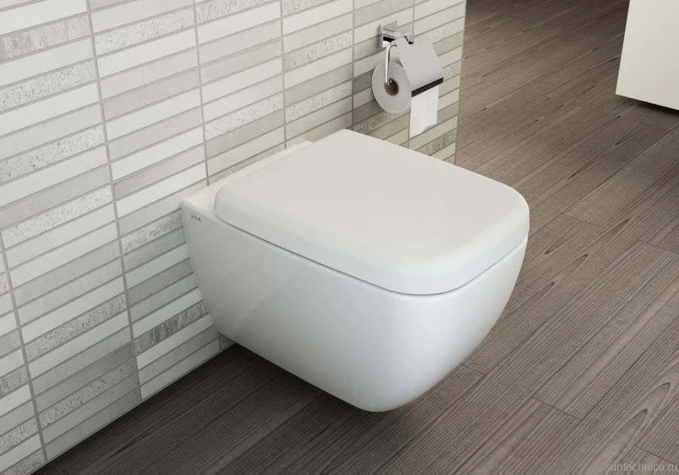 Унитаз подвесной VitrA Shift 7742B003-0075 с микролифтом + Крышка-сиденье VitrA Shift 91-003-009 с микролифтом, петли хром