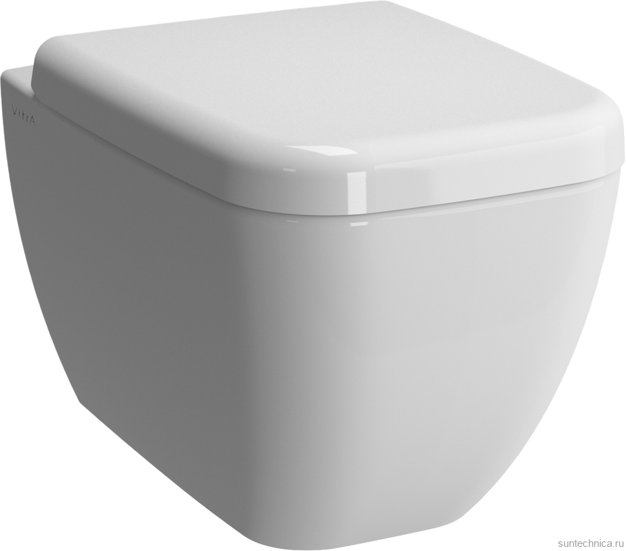 Унитаз подвесной VitrA Shift 7742B003-0075 с микролифтом + Крышка-сиденье VitrA Shift 91-003-009 с микролифтом, петли хром