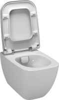 Унитаз подвесной VitrA Shift 7742B003-0075 с микролифтом + Крышка-сиденье VitrA Shift 91-003-009 с микролифтом, петли хром