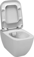 Унитаз подвесной VitrA Shift 7742B003-0075 с микролифтом + Крышка-сиденье VitrA Shift 91-003-009 с микролифтом, петли хром