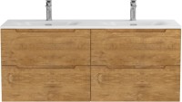 Тумба с раковиной BelBagno Etna 120 для двоих, rovere nature, раковина BB-8099-120-2