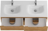 Тумба с раковиной BelBagno Etna 120 для двоих, rovere nature, раковина BB-8099-120-2