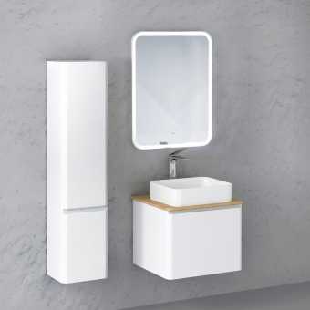 Мебель для ванной Raval Morelle 60, подвесная, белая, охра