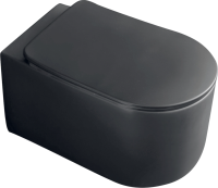 Унитаз подвесной Kerasan Nolita черный матовый