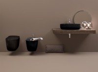 Унитаз подвесной Kerasan Nolita черный матовый