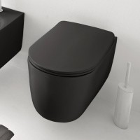 Унитаз подвесной Kerasan Nolita черный матовый