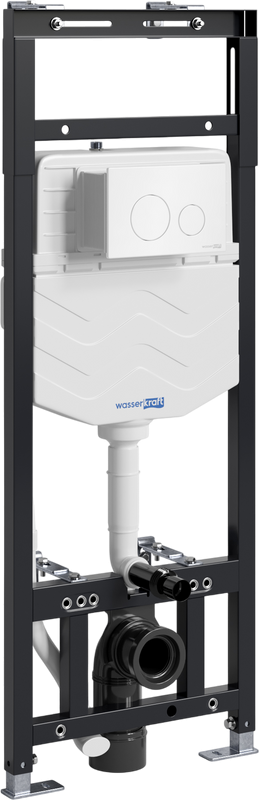 Система инсталляции для унитазов Wasserkraft Alme 15TLT.010.ME.WH02 с кнопкой смыва белой