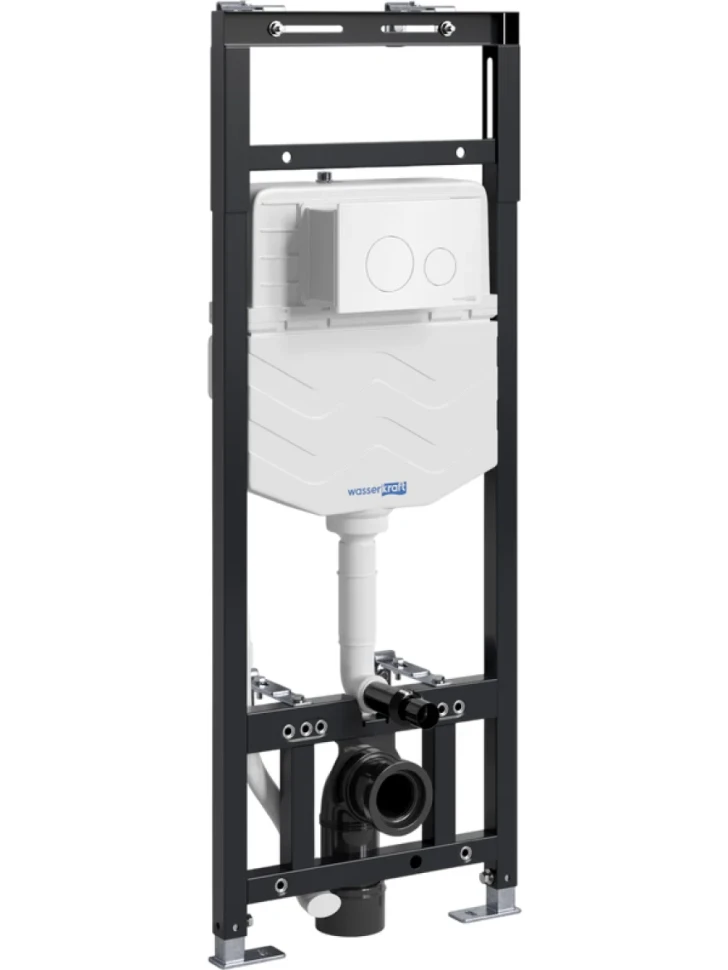 Система инсталляции для унитазов Wasserkraft Alme 15TLT.010.ME.WH02 с кнопкой смыва белой