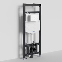 Система инсталляции для унитазов Wasserkraft Alme 15TLT.010.ME.WH02 с кнопкой смыва белой