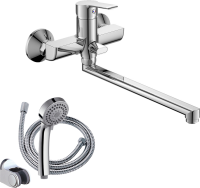 Смеситель с длинным изливом для ванны Orange Prim M42-211cr Смеситель с длинным изливом для ванны Orange Prim M42-211cr