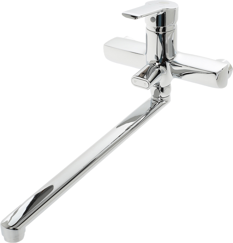 Смеситель с длинным изливом для ванны Orange Prim M42-211cr