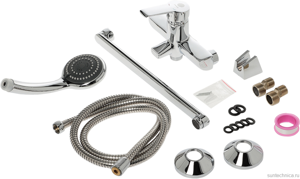 Смеситель с длинным изливом для ванны Orange Prim M42-211cr