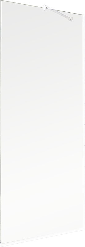 Душевая перегородка Maybahglass MGD-1352-1у 99 см, профиль белый, стекло прозрачное