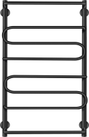 Полотенцесушитель электрический Secado Валенсия 2 80x50 см, подключение слева, матовый черный, лесенка