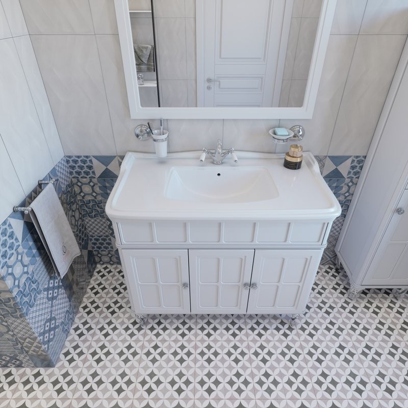 Тумба с раковиной Caprigo Borgo 33427-021.000.00.05 100 белая