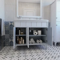Тумба с раковиной Caprigo Borgo 33427-021.000.00.05 100 белая Тумба с раковиной Caprigo Borgo 33427-021.000.00.05 100 белая