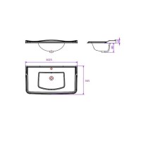 Тумба с раковиной Caprigo Borgo 33427-021.000.00.05 100 белая