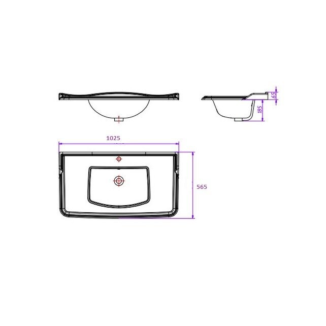 Тумба с раковиной Caprigo Borgo 33427-021.000.00.05 100 белая