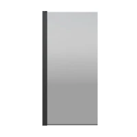 Шторка на ванну Berges River S Black 065017 90 см, профиль черный матовый, стекло тонированное