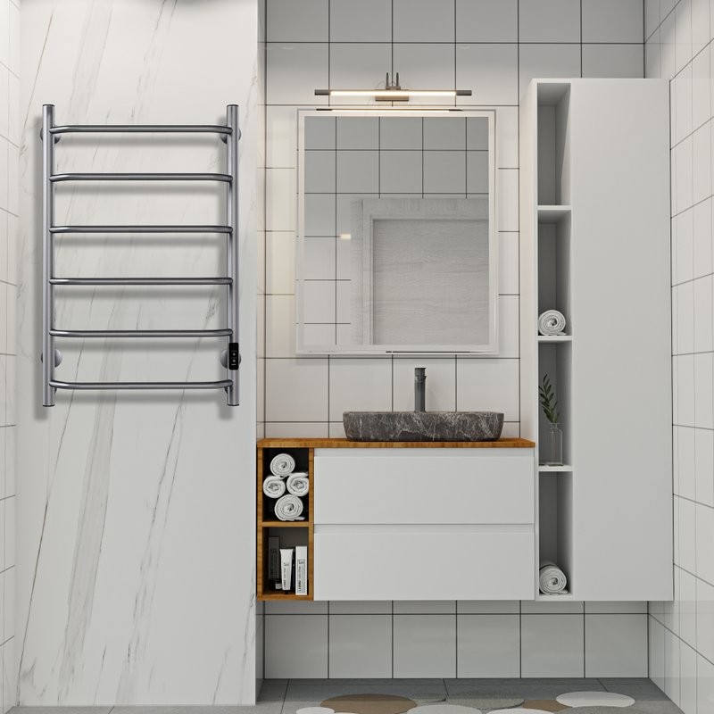 Полотенцесушитель электрический Indigo Roof Lux LCRLE80-50GFMRt graphite metallic