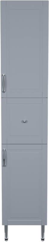 Шкаф пенал для ванной IDDIS Oxford 36 светло-серый