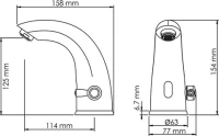 Смеситель для раковины Wasserkraft Rossel 2813