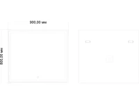 Мебель для ванной комнаты Art&Max Verona-Push 90 подвесная, kadena dark